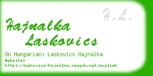 hajnalka laskovics business card